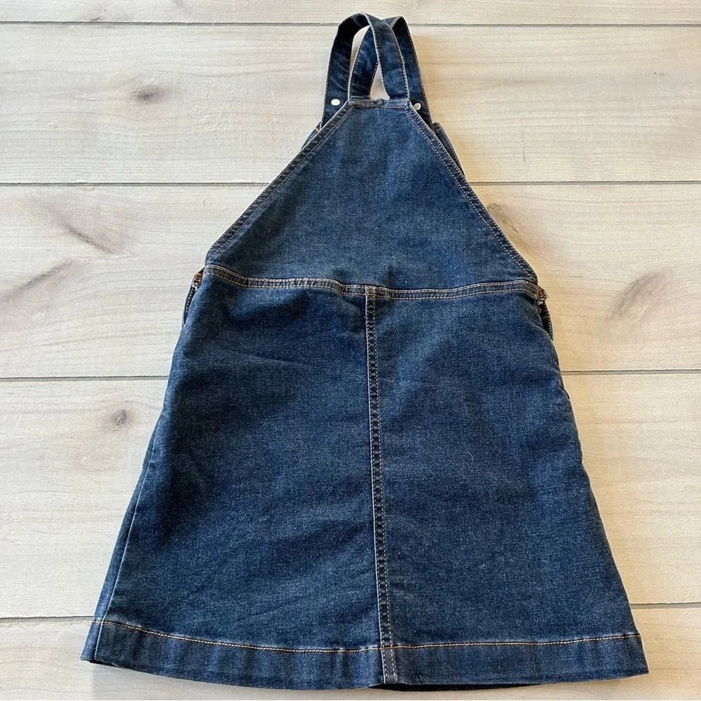 Hanna Andersson Blue Denim Kids Overall Dress - Picture 4 of 4